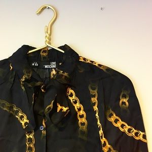 Moschino Chain Print Blouse