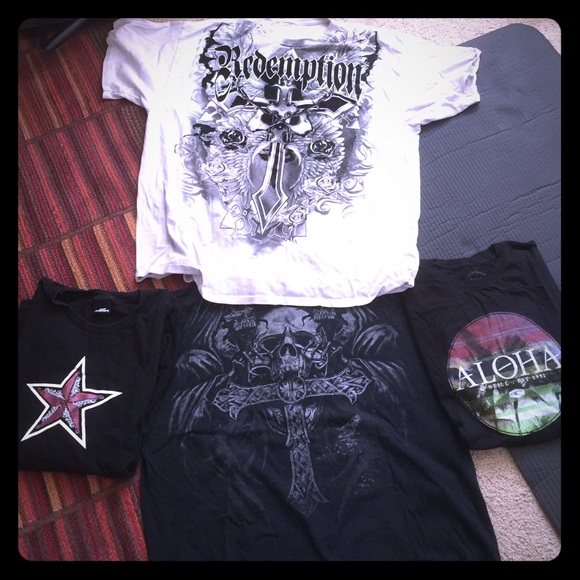 O'Neill Tops - 4 XXL assorted graphic T-shirts