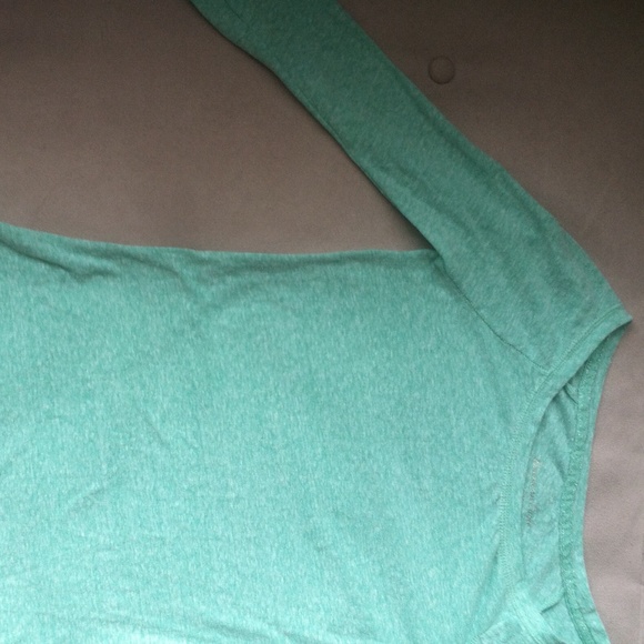 American Eagle mint green long sleeve shirt