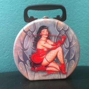 Bettie Page tin carrying case