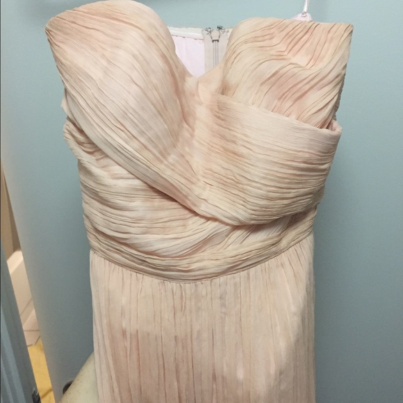J. Crew dusty rose long bridesmaid dress - Picture 1 of 4