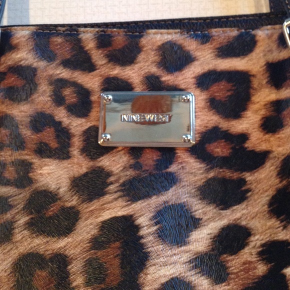 Nine West leopard print purse.