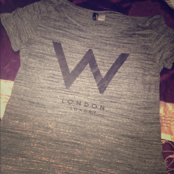 Grey H&M London luxury top
