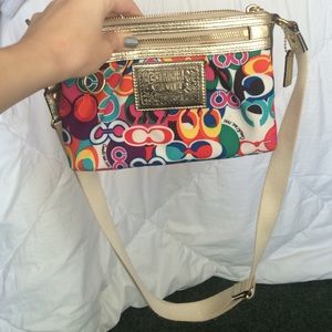 Colorful Coach Poppy purse
