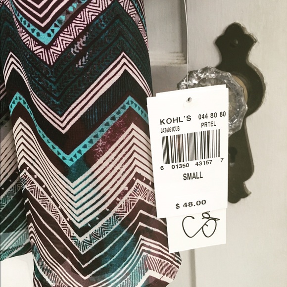 🆕 Pretty Chevron Dress Fully Lined - Picture 3 of 4