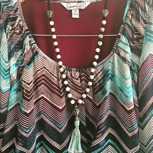 🆕 Pretty Chevron Dress Fully Lined - Picture 4 of 4