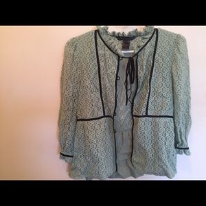 Marc by Marc Jacobs Lace Cardigan in Sage