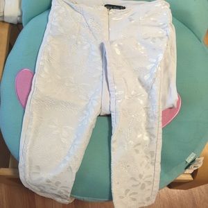 Daisy high waisted white pants