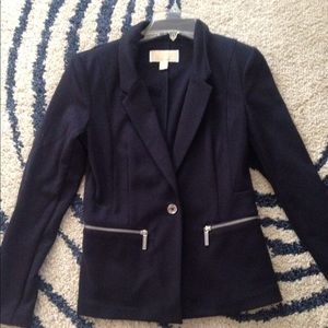 Navy blue Michael Kors jacket, silver buttons