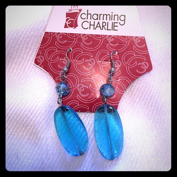 Blue gemstone earrings