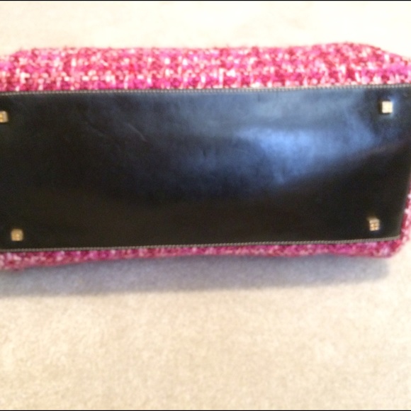 Kate spade Pink Tweed & Leather Satchel Handbag - Picture 3 of 4