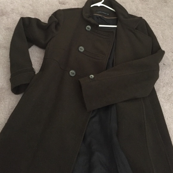 Zara Jackets & Coats Zara Brown Coat Poshmark