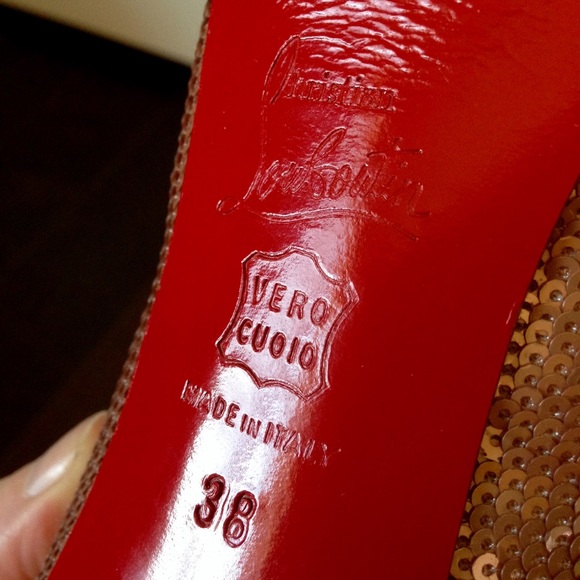 Rose gold sequin Very Prive open toe platform pump - Picture 4 of 4