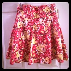 Red and yellow skirt