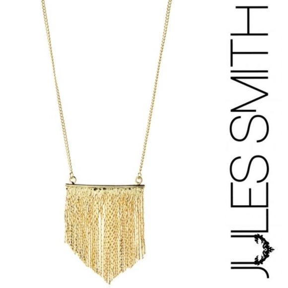 NWT Jules Smith Bar Fringe Necklace - Picture 2 of 4