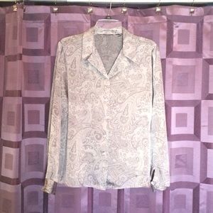 Vintage Collared Button-Up Shirt