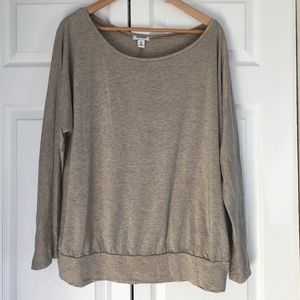 Gold blouson slouchy shirt