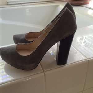 Michael Kors grey suede heels