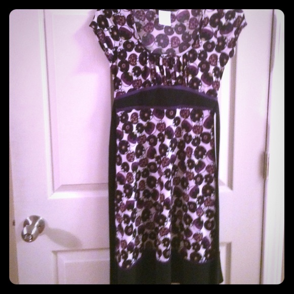 Purple and black dress