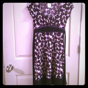 Purple and black dress