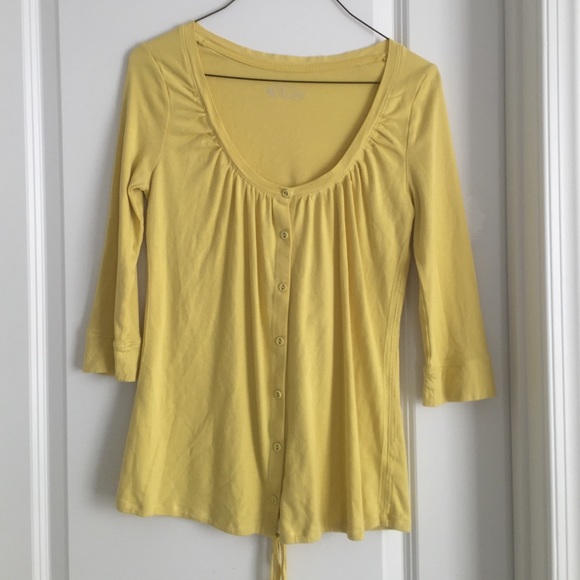 Yellow 3/4 sleeve tee