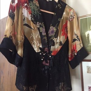 Dressy kimono type blouse