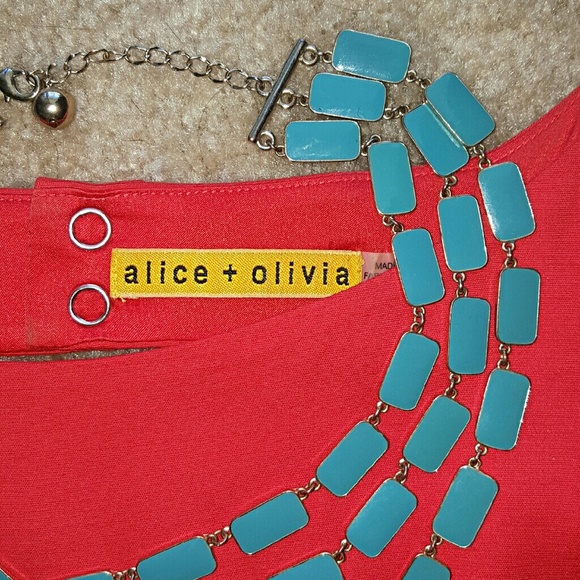 Alice + Olivia Peplum Back Cutout Dress - Picture 3 of 4