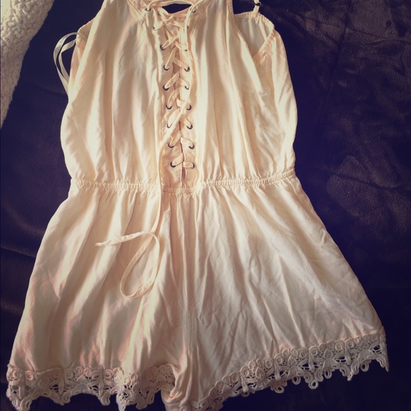 Off white romper.