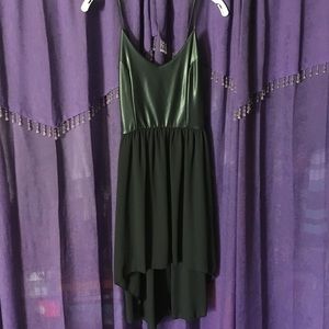 Faux Leather Mini Dress ⚫️