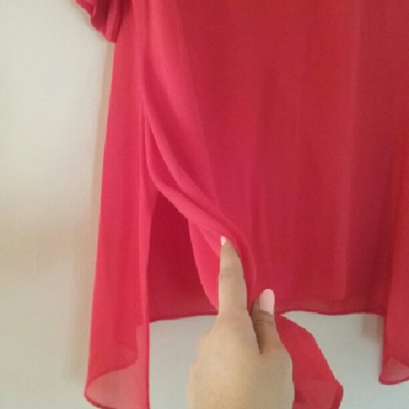 BCBG red top - Picture 2 of 4