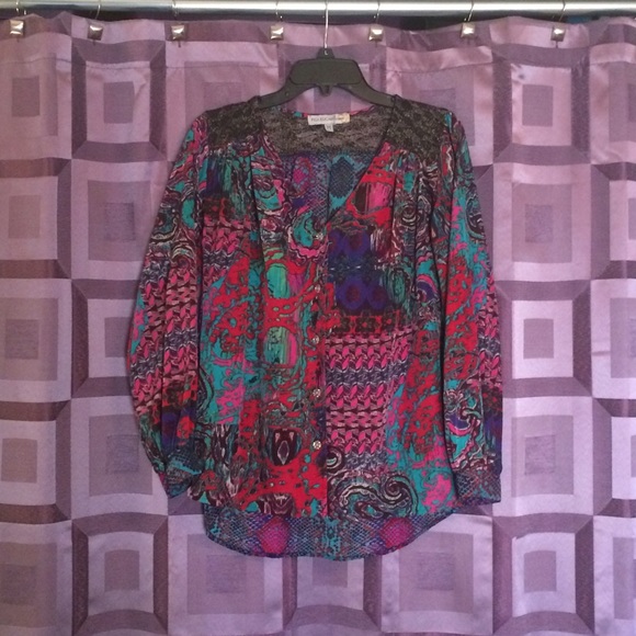 Long Sleeve Button Up Blouse