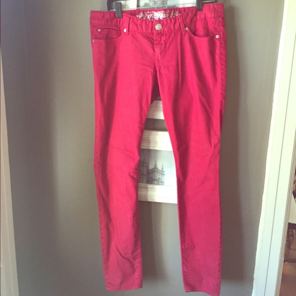 SALE Express Red Skinny jeans