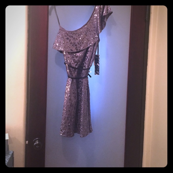 Sequin Party Dress Slate Grey - KENSIE - Picture 2 of 3