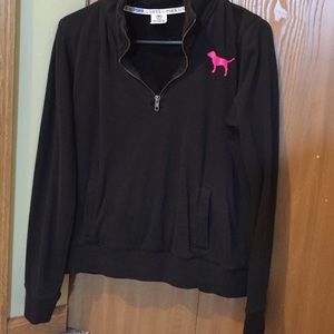 Pink 3/4 zip sweatshirt