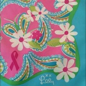 Lilly Pulitzer Breast Cancer Awareness Scarf