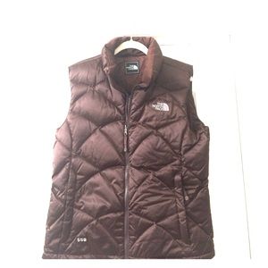 Brown Goose Down North Face Vest- never worn