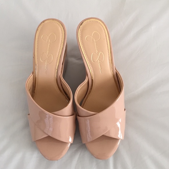 Jessica Simpson nude slide on wedge. Brand new.9.5