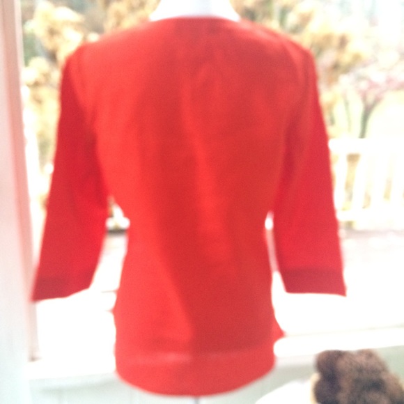 Coral linen top - Picture 3 of 5