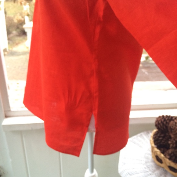 Coral linen top - Picture 4 of 5