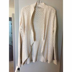 Ann Taylor Loft Cream Knit Sweater