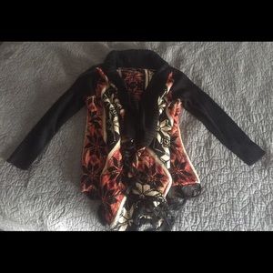 Nwt multicolor fair isle open front cardigan