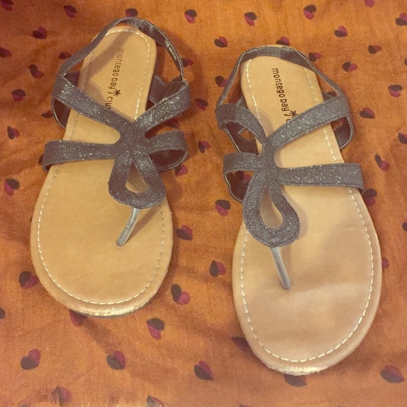 Sparkly Black Sandals