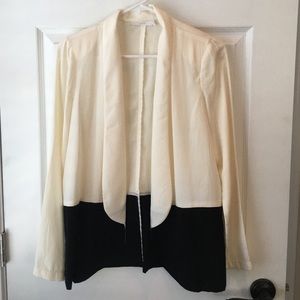 White and Black Blazer
