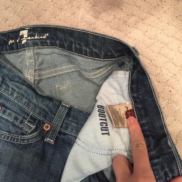 7 for all mankind bootcut jeans - Picture 2 of 4
