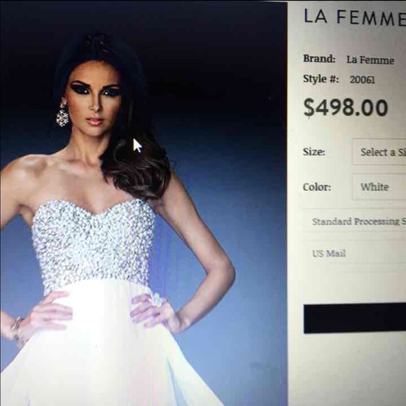 LaFemme Prom Dress, perfect condition - Picture 3 of 3