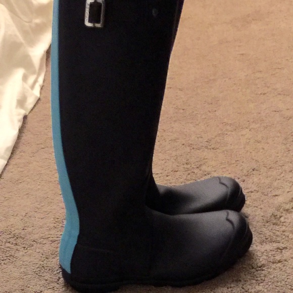 Hunter Boots Turquoise Stripe - Picture 2 of 4