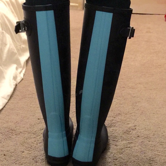 Hunter Boots Turquoise Stripe - Picture 3 of 4
