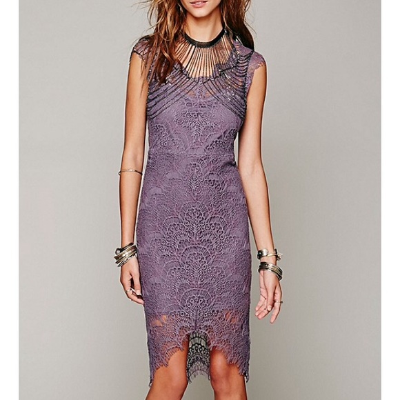 Free People Peekaboo Lace Slip