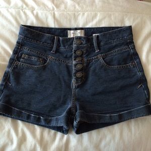 a&f high waisted shorts