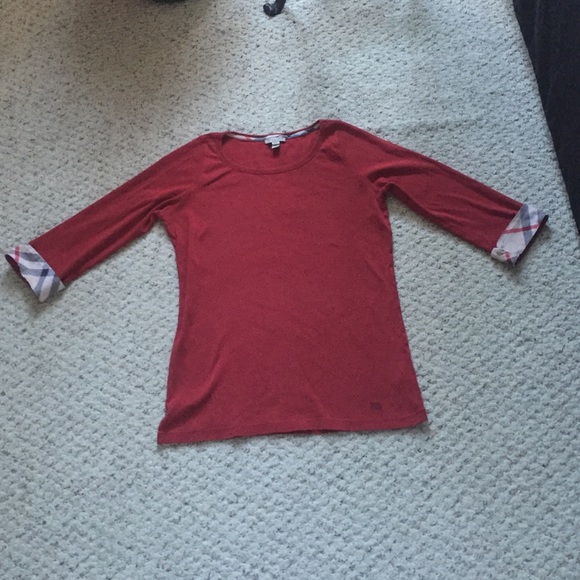 Burberry red top